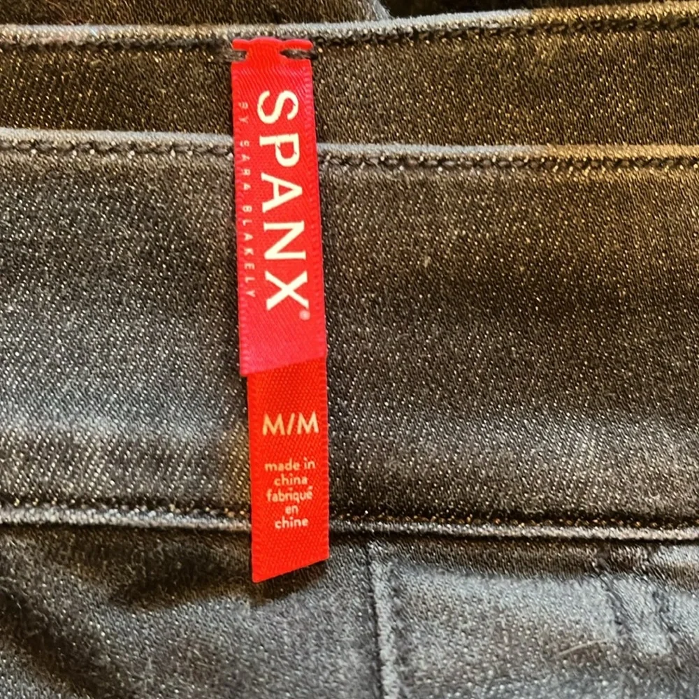 Spanx Black Distressed Jeggings - Picture 9 of 11